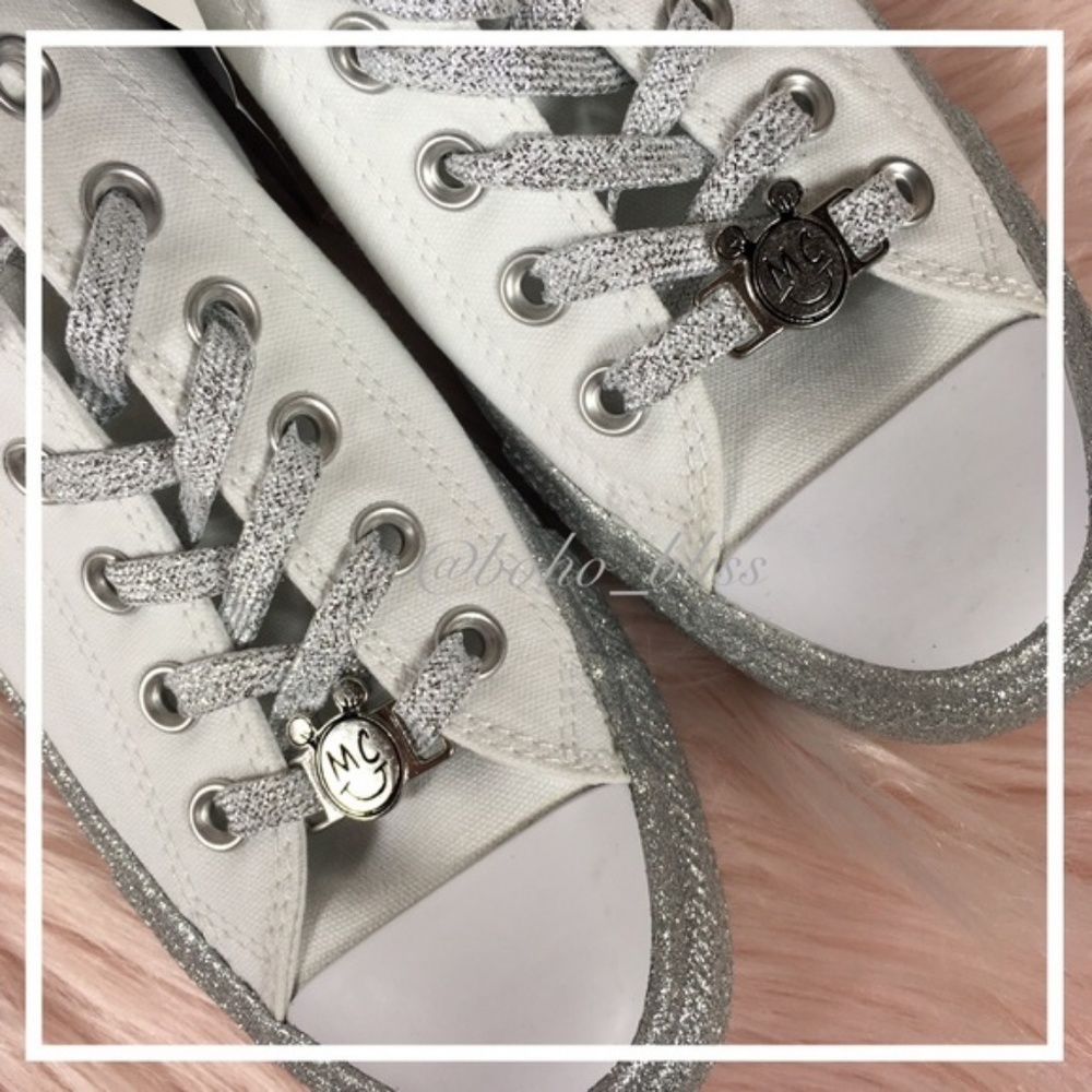 CONVERSE | Miley Cyrus Glitter Sneakers NEW - Picture 4 of 7
